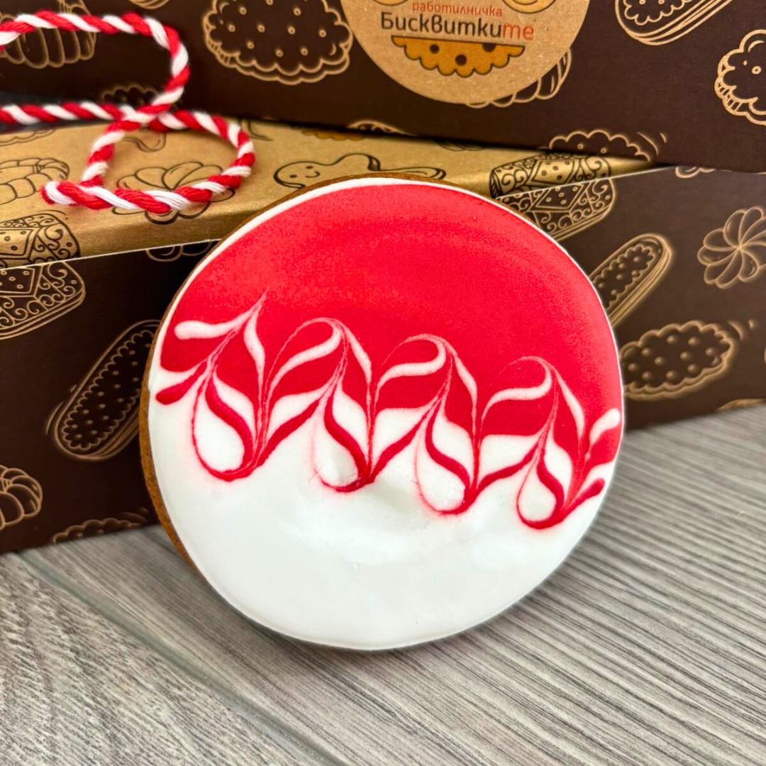 бисквитка мартеничка кръгла